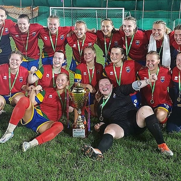 Sápmis damlag vann det första VM:et för damer i Conifas.