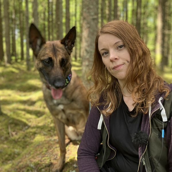 Hybris och Ninja Claesson, hundinstruktör