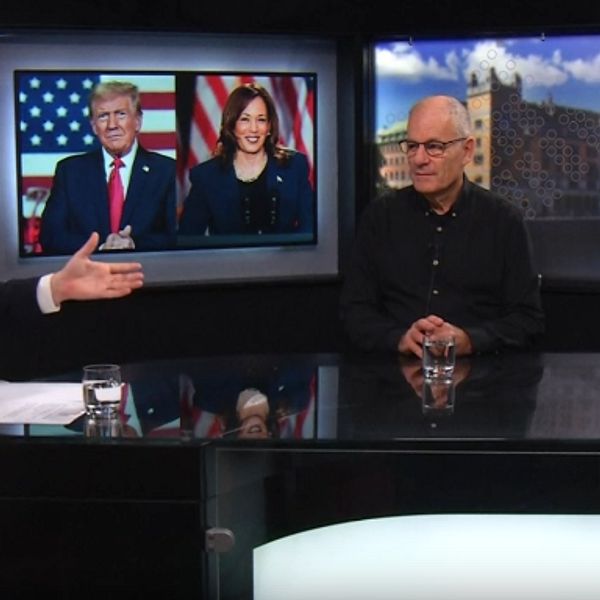 Bild från EU-magasinets studio med gäster