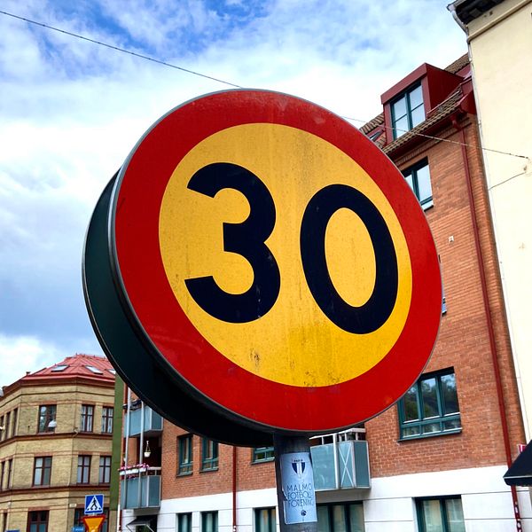 Sänkt hastighet från 40 till 30 på flera gator i centrala Malmö