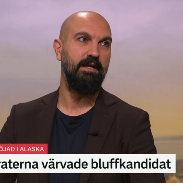 Taimaz Ghaffari om valet i Alaska i SVT-studio
