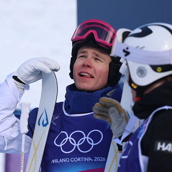 Walter Wallberg i skidutrustning under OS i Italien.