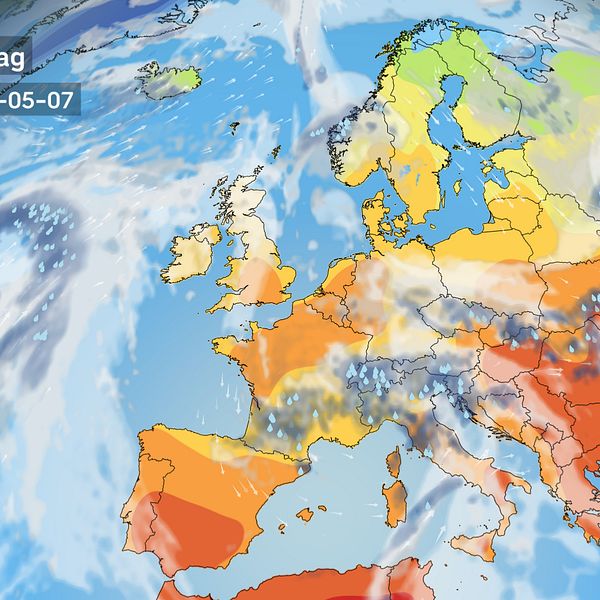 Europavädret i dag och framöver