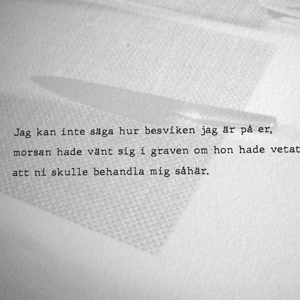Brev från den mordmisstänkte till familjen