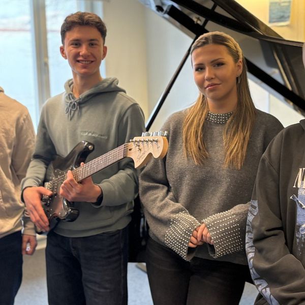 Musikelever på De Geer-gymnasiet i Norrköping.