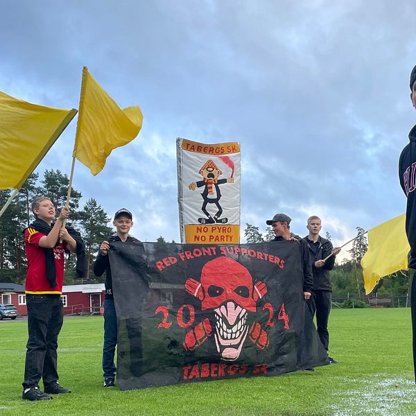 Red front supporters bildades till den här säsongen i Taberg.