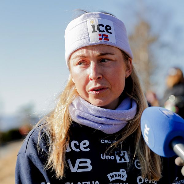 Ingrid Landmark Tandrevold vid VC-avslutningen i Holmenkollen för en vecka sedan.
