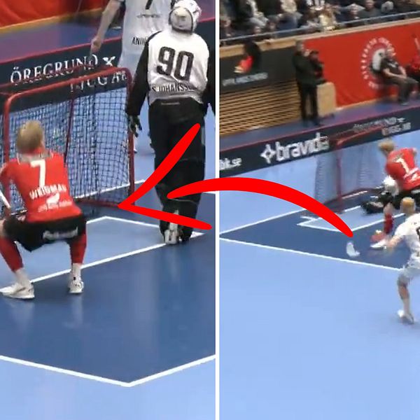 Märkligt mål i innebandy