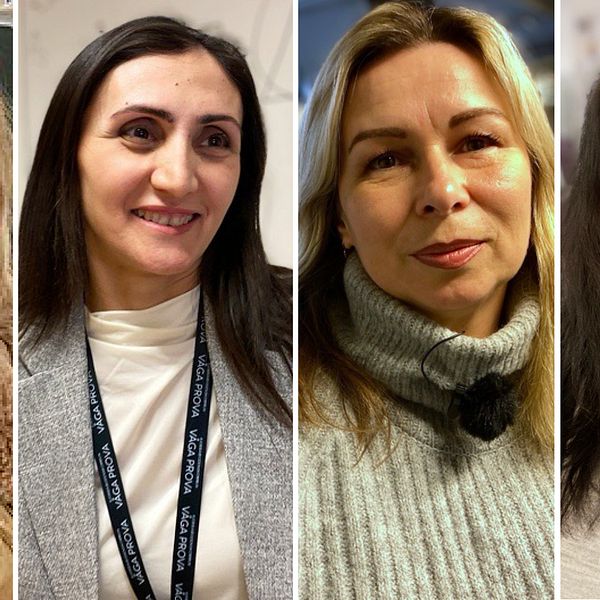Fyra ukrainska kvinnor som integrerats i Boden.