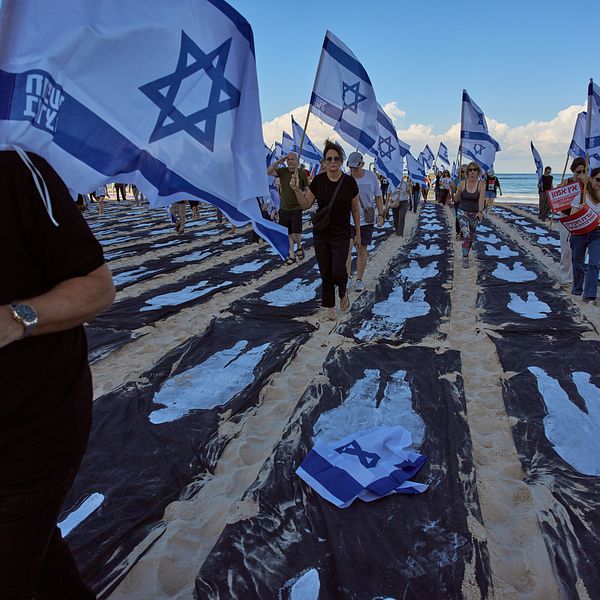 Minnesceremoni i Israel för offren efter Hamas attack 7 oktober