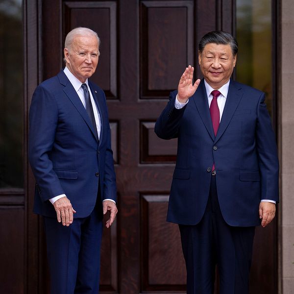 USA:s president Joe Biden och Kinas president Xi Jinping.