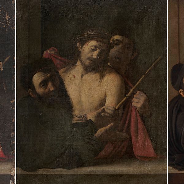 Caravaggios målning Ecce Homo har återfunnits i Madrid.