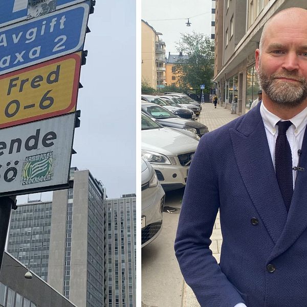 Boendeparkeringskylt, trafikborgarrådet Lars Strömgren (MP))