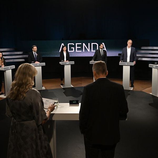 Partiledardebatt från tidigare år.