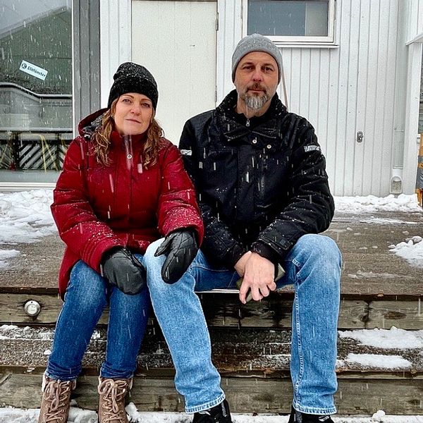 Pär och Anettes hem blev förstörda av bomben