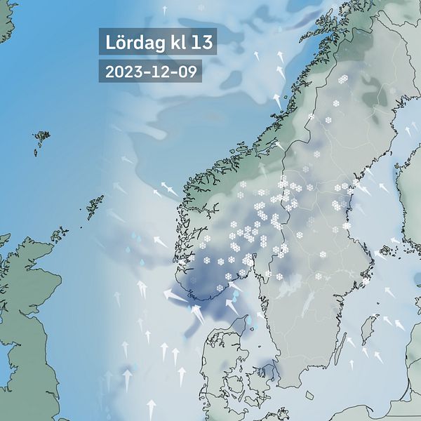 Vädret kommande dagar