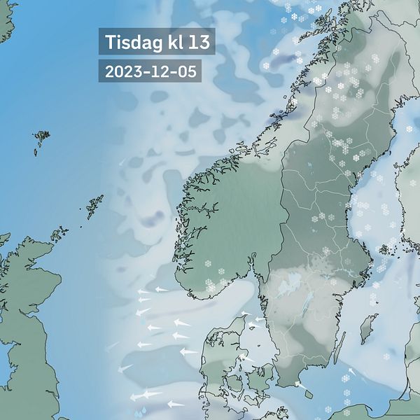 Vädret den närmsta tiden