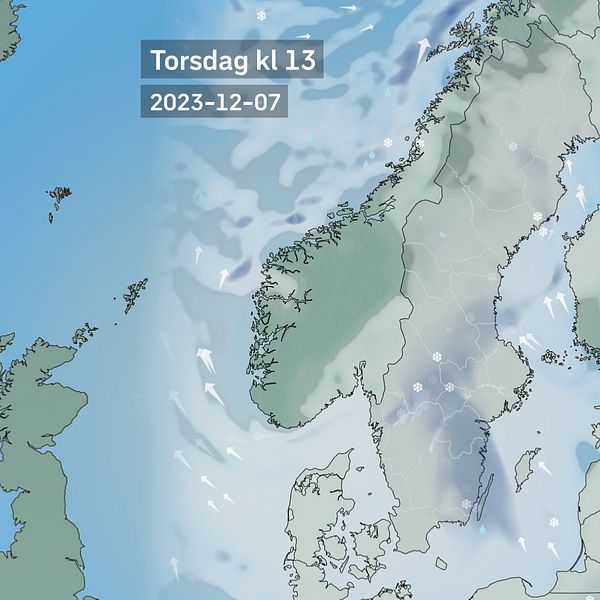 Vädret kommande dagar