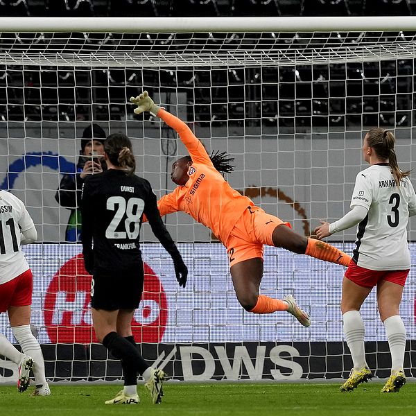 Det blev förlust borta mot Eintracht Frankfurt för Rosengård.