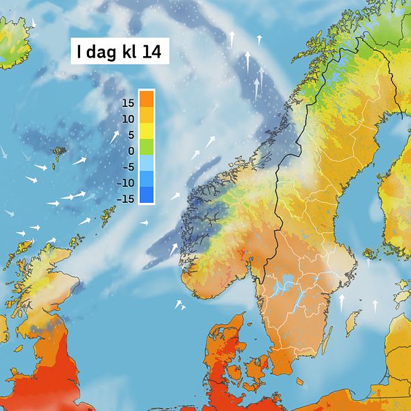 Vädret kommande dagar