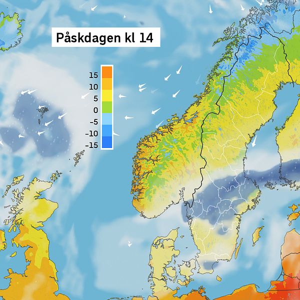 Vädret kommande dagar.