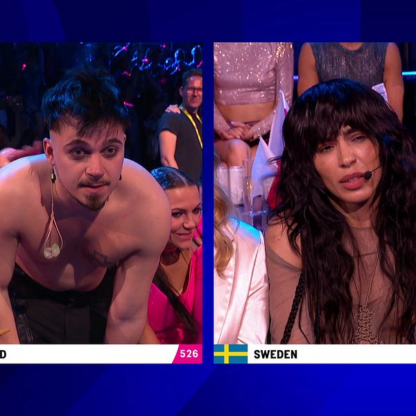 Käärijä och Loreen i Eurovision 2023