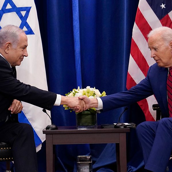Joe Biden och Benjamin Netayahu.