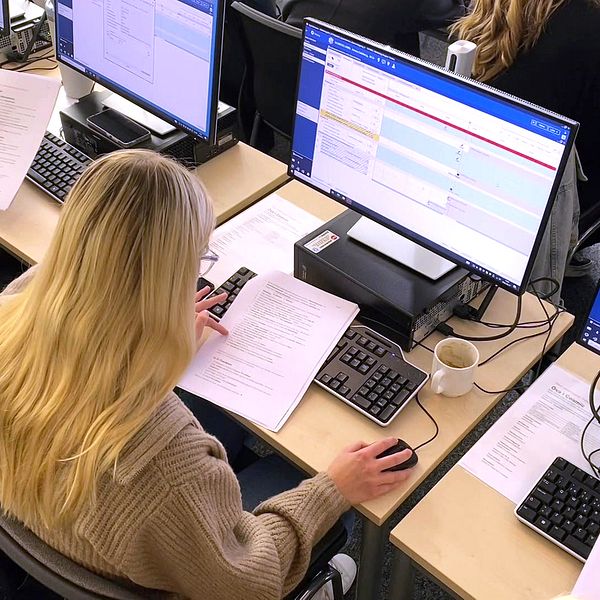 personer vid dataskräm