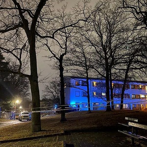 Skärholmen bild på ett våningshus.