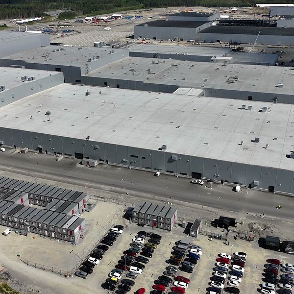 Northvolts batterifabrik i Skellefteå