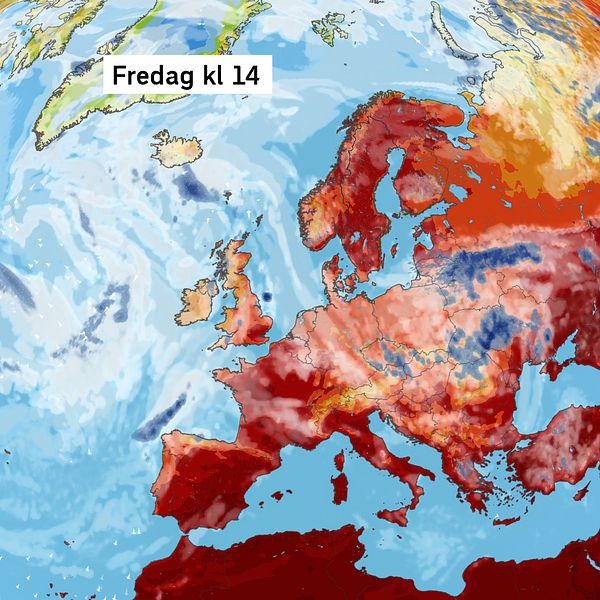 Se prognosen för vädret i Europa för de kommande dagarna