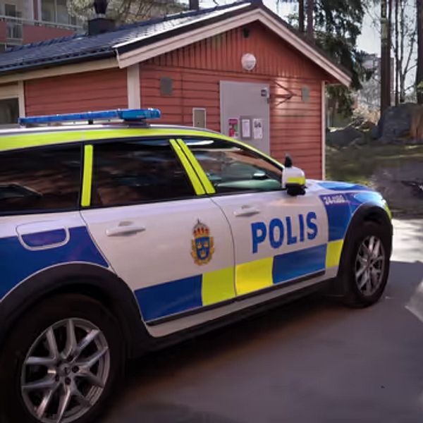 Polisbil på Pettersberg