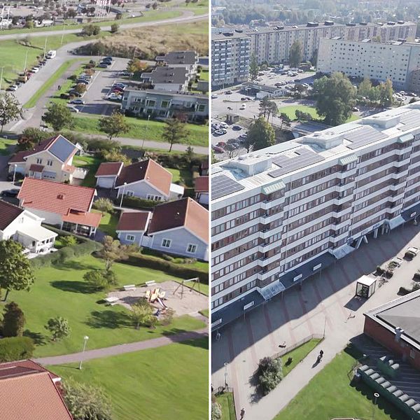 Torslanda och Biskopsgården i Göteborg, två grannområden med olika bostadsområden