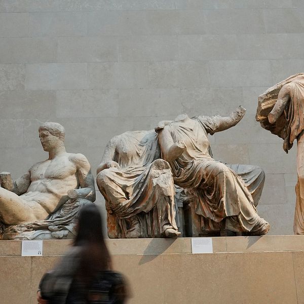 Skulpturer som är del av Parthenonfrisen.
