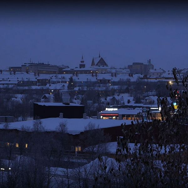 Vy över Kiruna