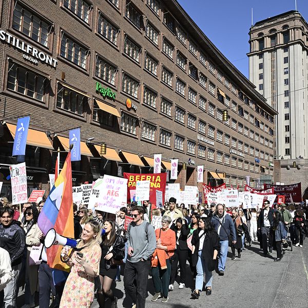 demonstration i stockholm