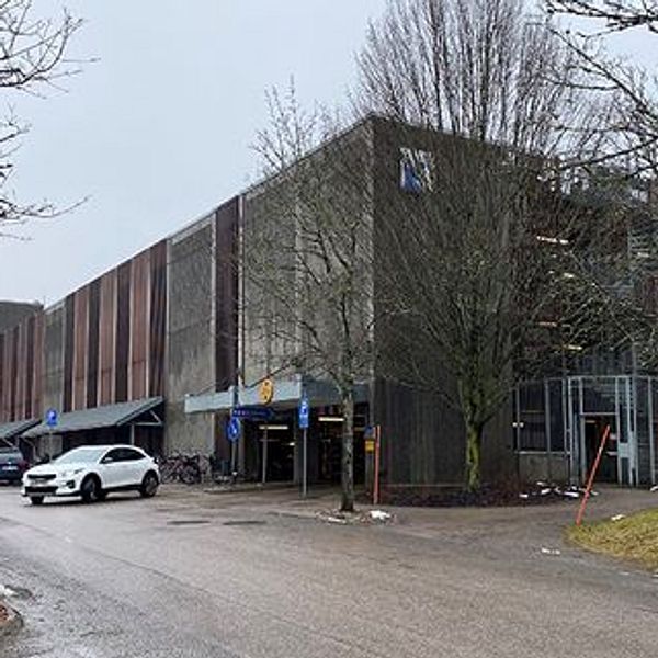 Parkeringshuset utanför Centrallasarettet i Växjö