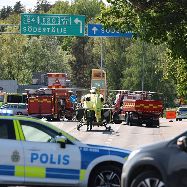 Trafikolycka i Botkyrka i Stockholm