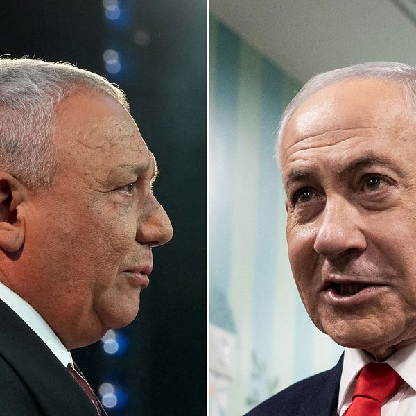 Benjamin Netanyahu och Gadi Eisenkot i samtal om Israels valresultat