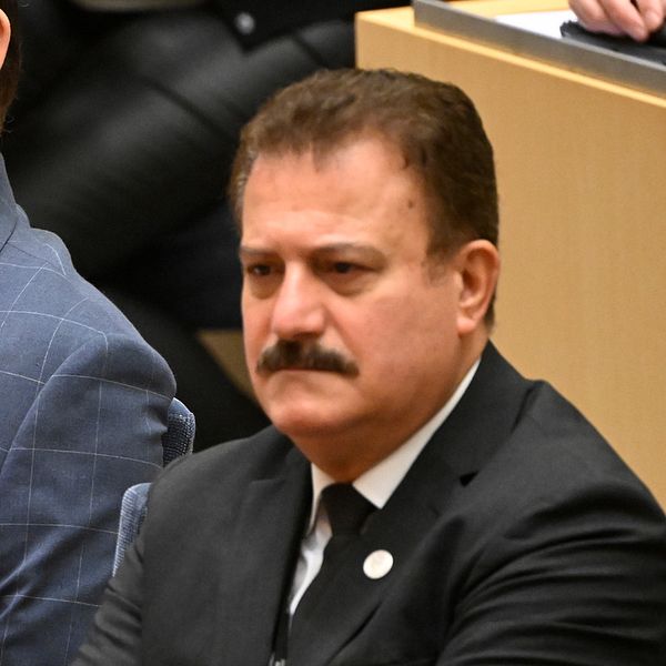 Socialdemokraternas riksdagsledamot Jamal El-Haj i riksdagen.
