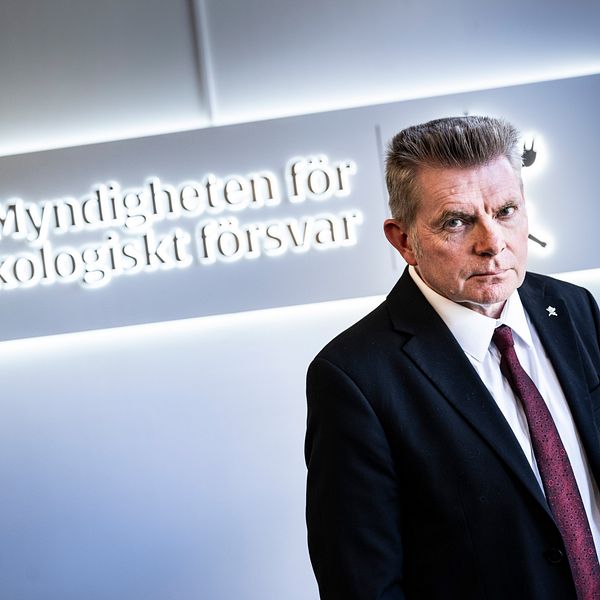 Bilden föreställer Magnus Hjort, generaldirektör vid myndigheten för psykologiskt försvar.