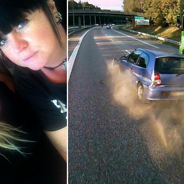 Mor och dotter som var inblandade i trafikolyckan i Örebro där den vållande motorcykeln smet.
