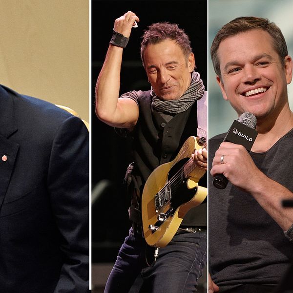 Löfvens dream team: Springsteen, Damon och Vikander.