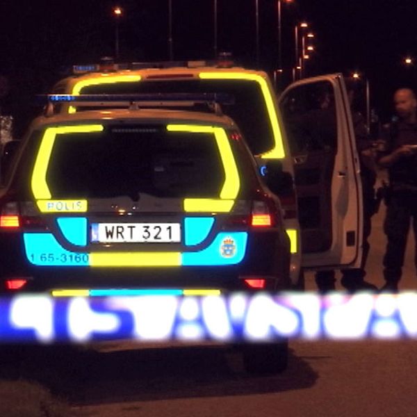 Poliser på plats efter detonation i Malmö.