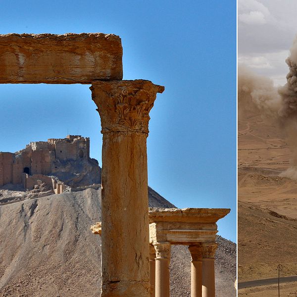 Palmyra i Syrien.