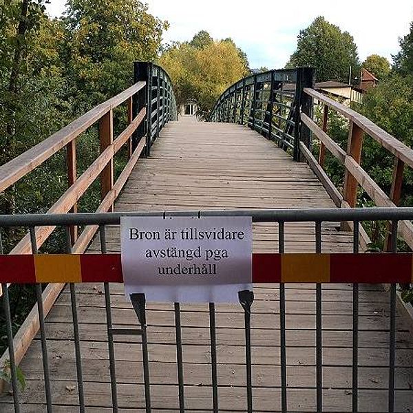 Femöresbron i Norrköping avstängd