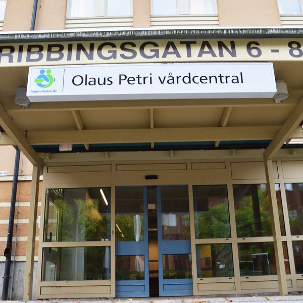Olaus Petri vårdcentral i Örebro exteriört.