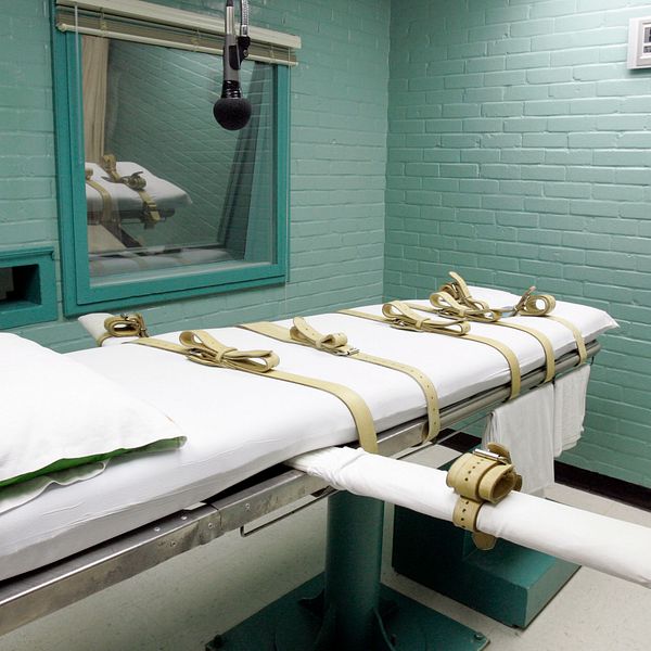 Rum där dödsstraff verkställs i ett amerikanskt fängelse.