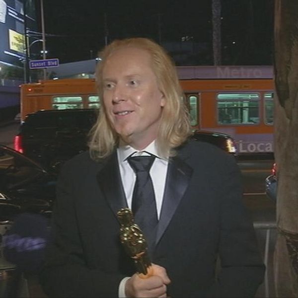 SVT mötte en glad Paul NJ Ottosson som just fått sin tredje Oscar.