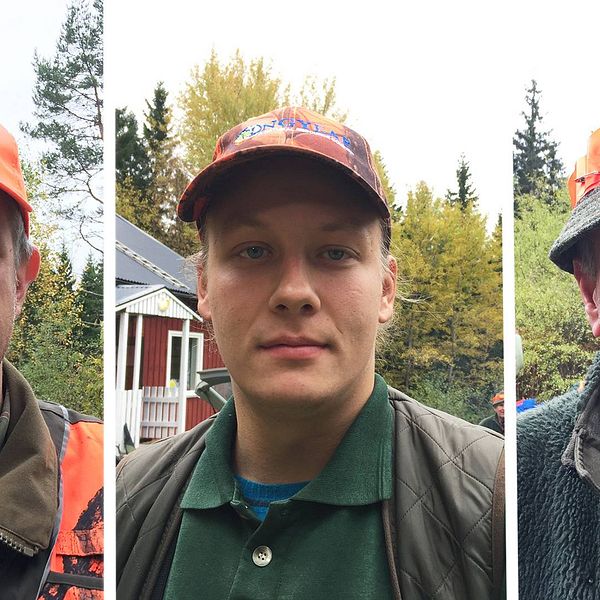 Aron Davidsson, Gustav Friberg, Ingemar Nordansjö jägare